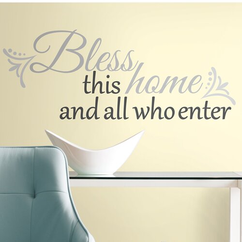25 Piece Bless This Home Wall Decal